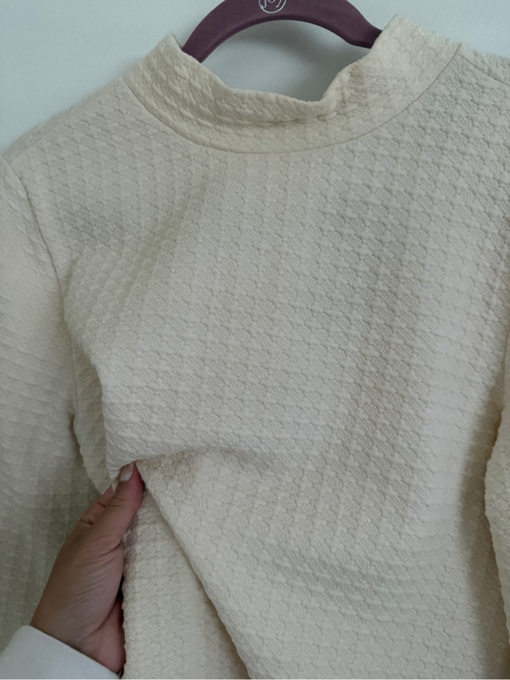 Textured Top with Buttons - Picture 2 of 5